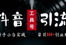 2024最新抖音工具号引流玩法,高效日引300+创业粉,当天变现5k,小白也可成为实战高手-蜗牛学社