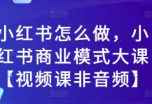 小红书怎么做，小红书商业模式大课【视频课非音频】-蜗牛学社