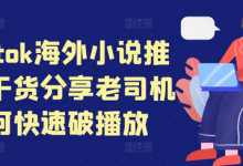 tiktok海外小说推文干货分享，老司机如何快速破播放-蜗牛学社