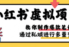 小红书虚拟项目实战,爆款笔记制作,矩阵放大玩法分享-蜗牛学社