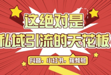 最新首发全平台引流玩法，公域引流私域玩法，轻松获客500+，附引流脚本，克隆截流自热玩法-蜗牛学社