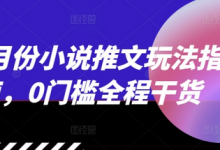 12月份小说推文玩法指南，0门槛全程干货-蜗牛学社