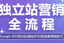 独立站营销全流程,Google SEO优化,社媒站外引流,独家营销技巧-蜗牛学社