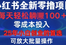 小红书全新纯零撸项目,只要有号就能玩,可放大批量操作,轻松日入100+-蜗牛学社