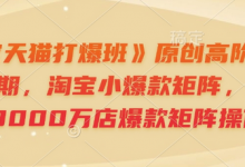 《淘宝天猫打爆班》原创高阶技术第64期,淘宝小爆款矩阵,年销售8000万店爆款矩阵操作-蜗牛学社