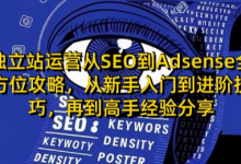 独立站运营从SEO到Adsense全方位攻略,从新手入门到进阶技巧,再到高手经验分享-蜗牛学社