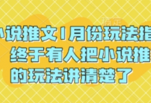 小说推文1月份玩法指南,终于有人把小说推文的玩法讲清楚了!-蜗牛学社