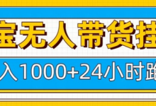 淘宝无人带货挂JI24小时跑,日入1k,实现躺挣收益-蜗牛学社