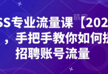 BOSS专业流量课【2025新课】,手把手教你如何提升招聘账号流量-蜗牛学社