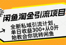 闲鱼淘金私域引流计划,从0开始玩转闲鱼,副业也可以挣到全职的工资-蜗牛学社