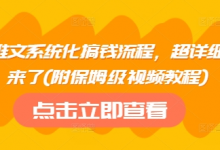 小说推文系统化搞钱流程,超详细流程来了(附保姆级视频教程)-蜗牛学社