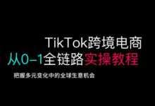 TikTok跨境电商从0-1全链路全方位实操教程,把握多元变化中的全球生意机会-蜗牛学社
