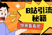 B站最新截流玩法靠此方法可日引流200+-蜗牛学社