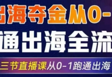 2025出海夺金从0-1跑通出海全流程,三节直播课从0-1跑通出海,教你用AI跑通全流程-蜗牛学社