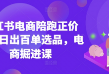 小红书电商陪跑正价课,小红书官方认证电商讲师教学,日出百单选品,电商掘进课-蜗牛学社