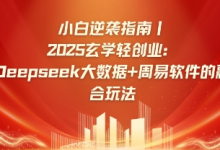 小白逆袭指南,2025玄学轻创业:Deepseek大数据+周易算法的融合玩法-蜗牛学社