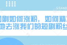 网剧如何涨粉,如何精准地去涨我们的短剧粉丝-蜗牛学社