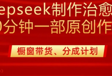 用deepseek制作治愈系漫剪,20分钟一部纯原创作品,多种变现渠道外面收费980-蜗牛学社