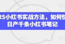 2025小红书实战方法,如何快速日产千条小红书笔记-蜗牛学社