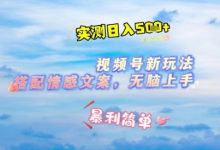 微信视频号最新玩法,表情包搭配情感文案,2分钟一条原创作品,简单好上手,轻松日入几张-蜗牛学社