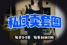 私域卖套图每天3-5单,每单利润99-蜗牛学社
