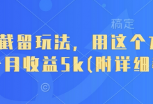 短剧截留玩法,用这个方法,一个月收益5k(附详细教程)-蜗牛学社