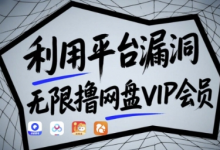 利用平台漏洞，无限撸网盘VIP会员，用户亲测有效!【漏洞原理+操作演示】-蜗牛学社