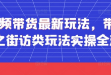 短视频带货最新玩法,带货视频之街访类玩法实操全流程-蜗牛学社