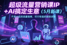 超级流量营销课IP+AI搞定生意(5月新课)干货十足的流量指南,可行性强的提效攻略-蜗牛学社