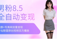 全网独家男粉8.5运营课程,进群+写真+网盘,稳定日入 5张-蜗牛学社