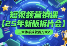 短视频营销课【25年新版拆片会】三大体系成就百万大V,包含正课、拆片会、手把手教学直播课等-蜗牛学社