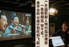 AI三国影视剧人物对口型唱歌玩法，一条视频百W千W播放，各平台的分成计划吃到飞起-蜗牛学社