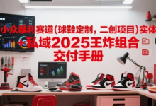 小众暴利赛道(球鞋定制,二创项目)实体+私域2025王炸组合  交付手册-蜗牛学社