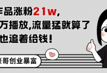 11条作品涨粉21W,条条百W播放,流量猛就算了,广告商也追着给钱-蜗牛学社