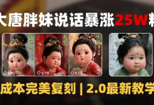 AI大唐胖贵妃说话2.0,40条视频暴涨40w粉,附独家变现攻略-蜗牛学社