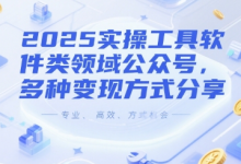 2025实操工具软件类领域公众号，多种变现方式分享-蜗牛学社