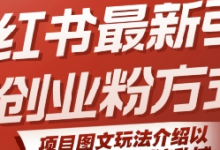 小红书最新引流创业粉方式,项目图文玩法介绍以及如何安全倒流私域-蜗牛学社