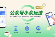 公众号小众玩法,每天只需要半个小时,收益稳定2张,可持续【附软件教程】-蜗牛学社