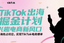 TikTok出海掘金计划，兴趣电商新风口，出海抢占坑位，实现TikTok电商爆单-蜗牛学社