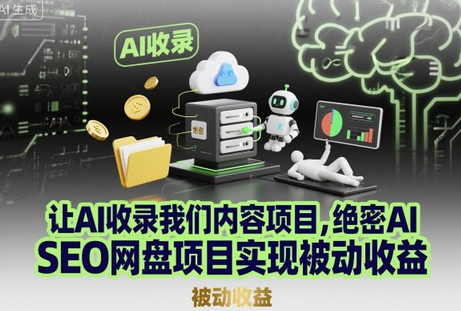 让AI收录我们内容项目,绝密AI SEO网盘项目实现被动收益-蜗牛学社
