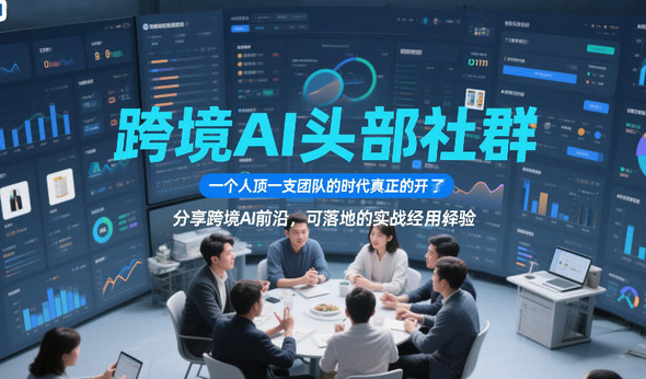 跨境AI头部社群，一个人顶一支团队的时代真正的开始了，分享跨境AI前沿，可落地的实战经验-蜗牛学社